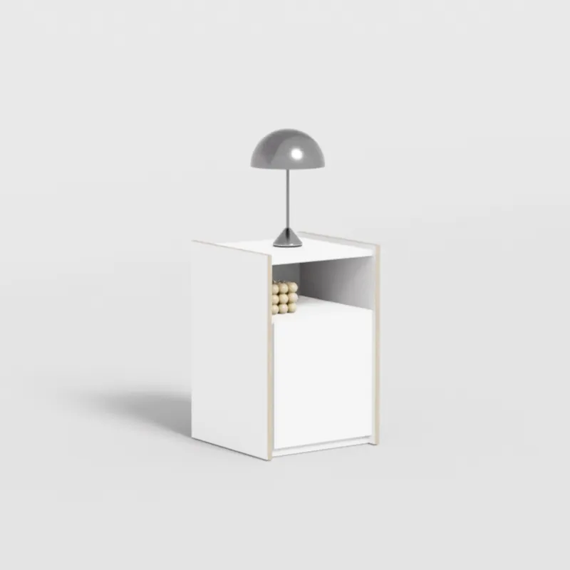 Bedside Table in White