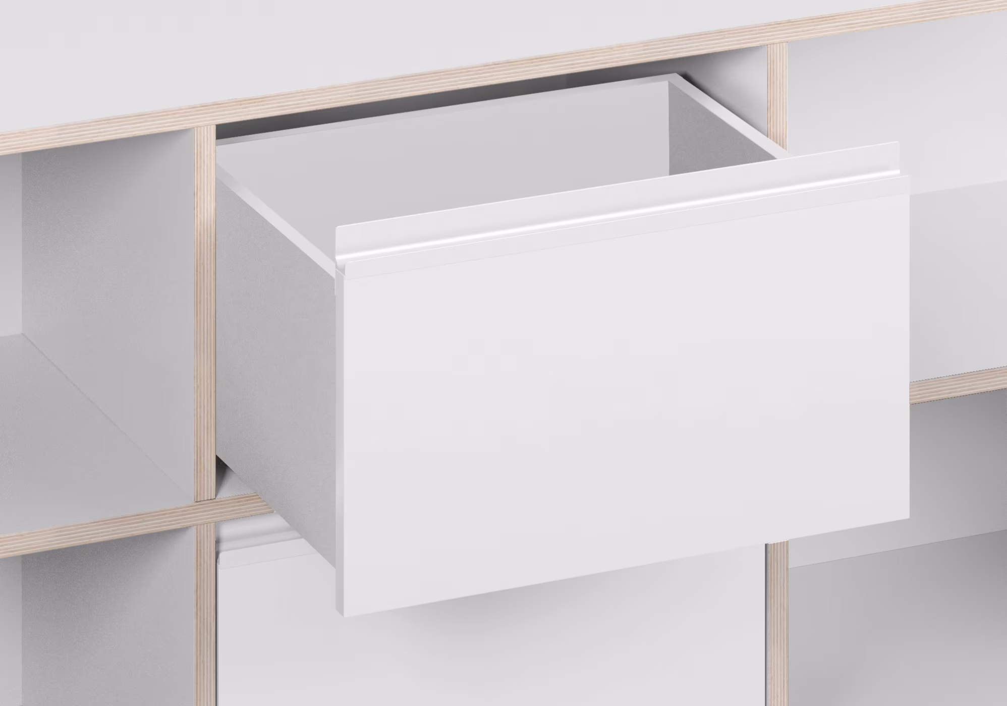 A chest of drawers in a furnished room