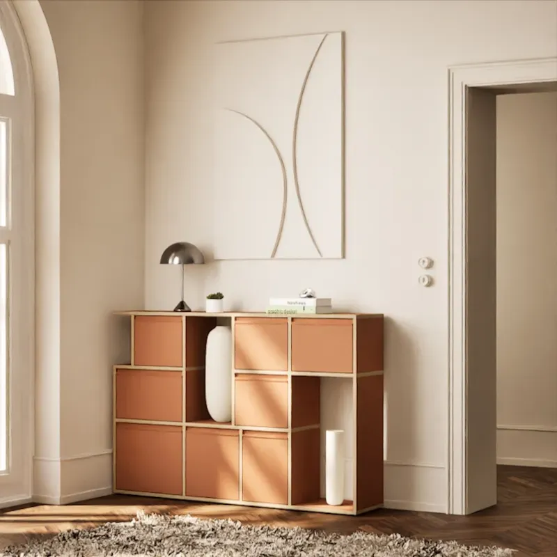 Chest Of Drawers in Clay Brown Plywood
