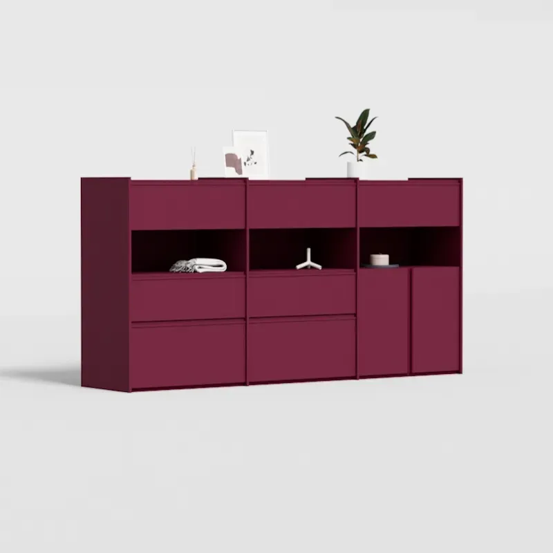 Chest Of Drawers in Deep Plum