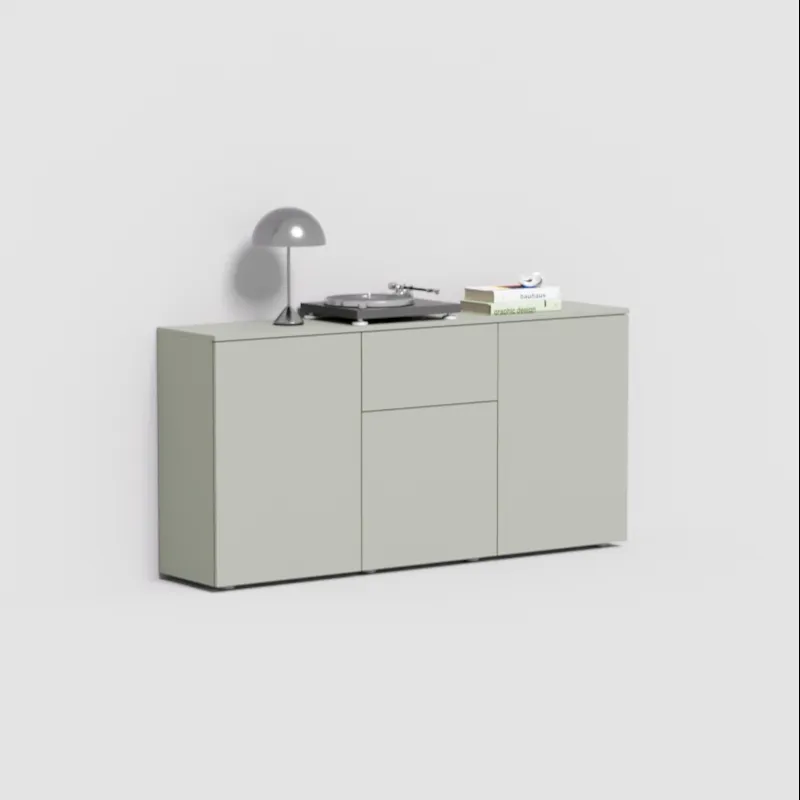 Sideboard in Green with External Drawers