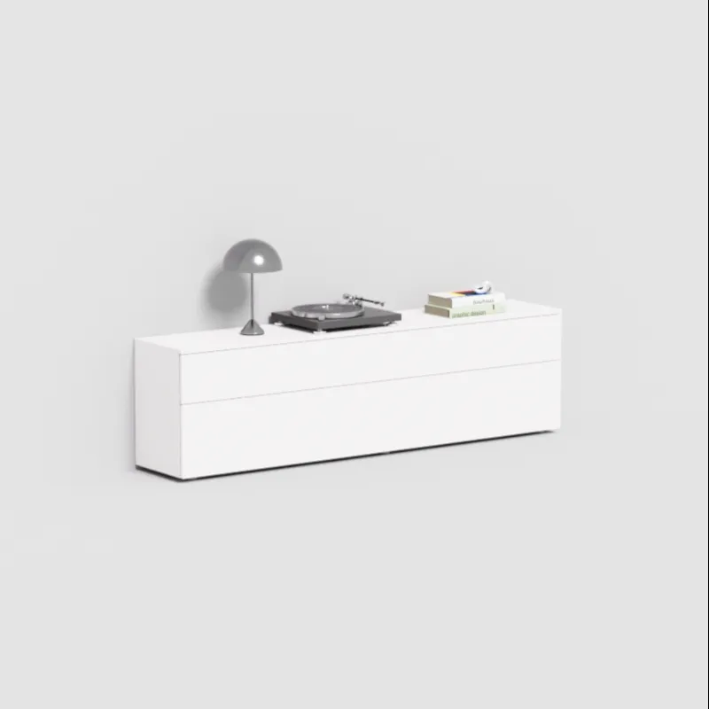 Sideboard in White with External Drawers