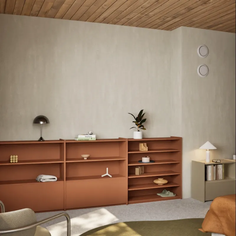 Sideboard in Brown with External Drawers