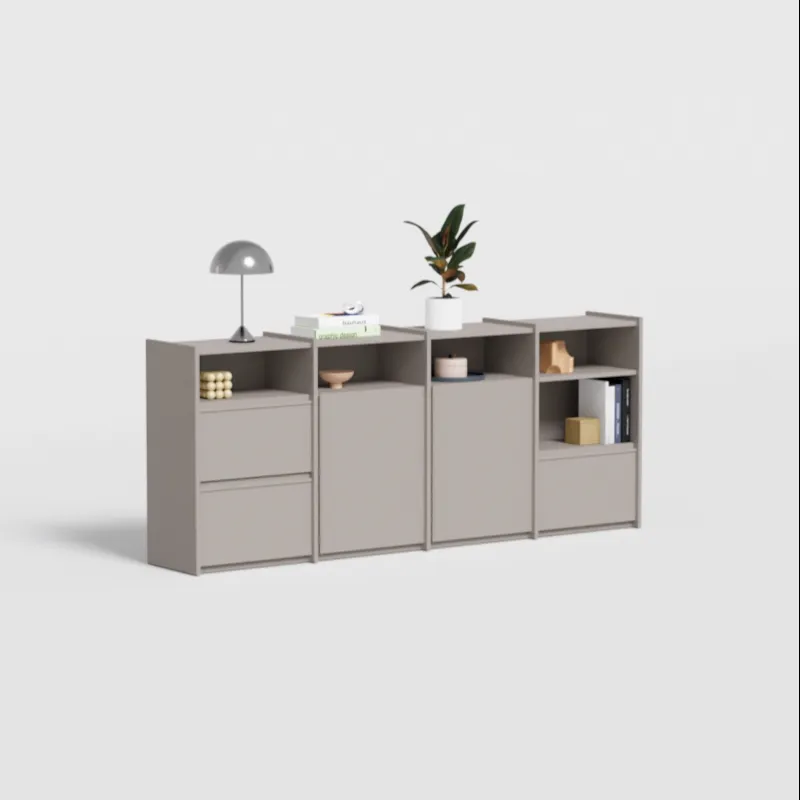 Sideboard in Stone Grey with External Drawers
