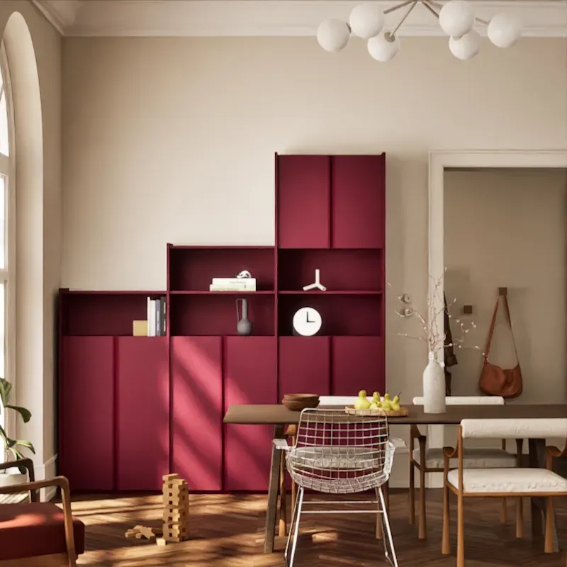 Wall Storage in Deep Plum