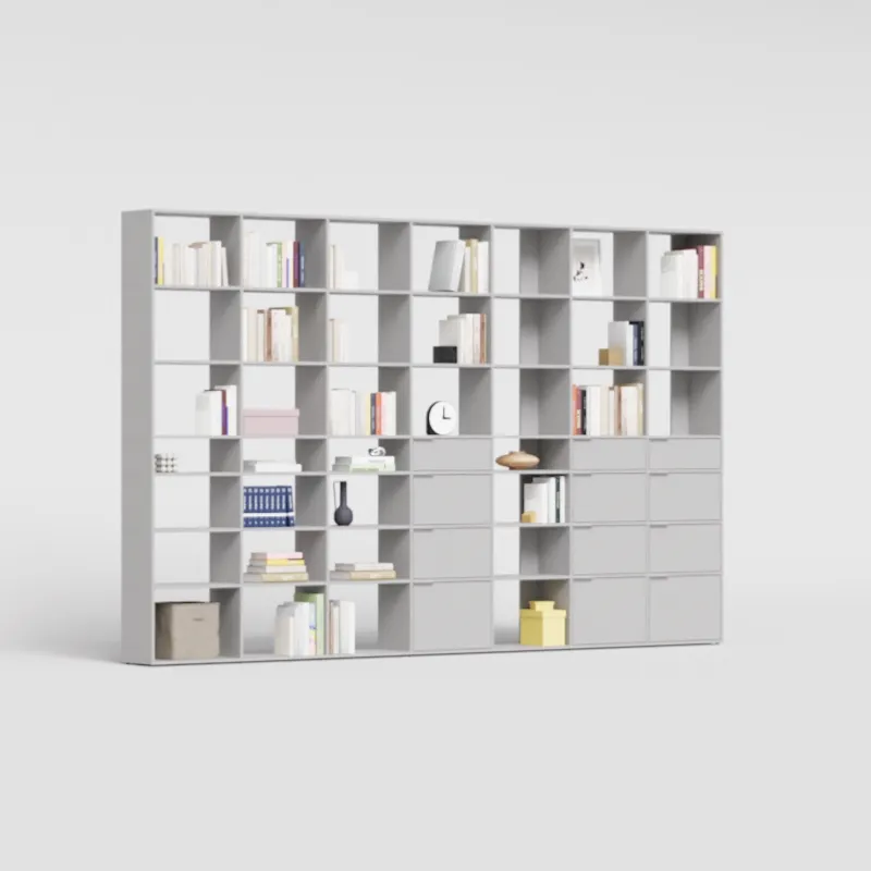 Wall Storage in Grey with Drawers