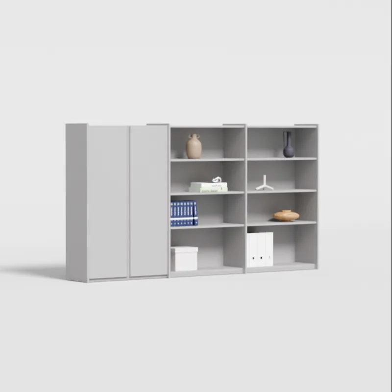 Wall Storage in Grey with Rail