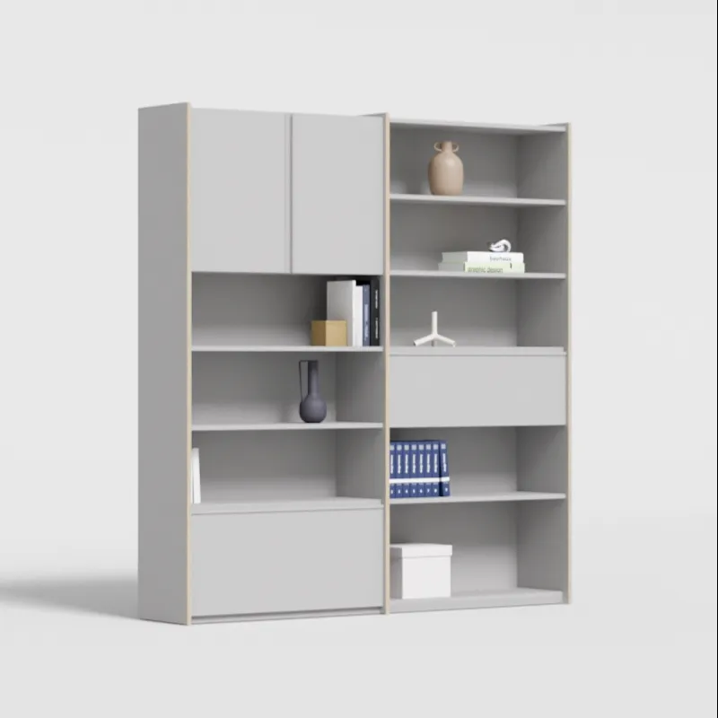 Wall Storage in Grey with External Drawers